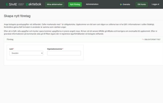 Hur du skapar en aktiebok - skapa nytt företag eAktiebok